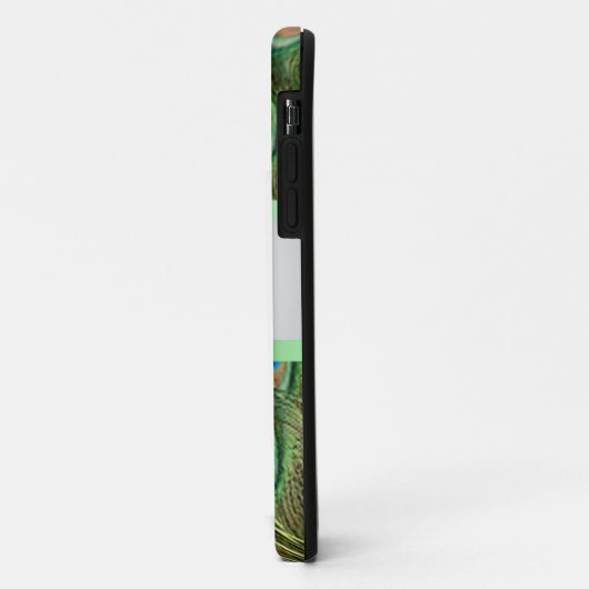 Gepersonaliseerde Peacock Pattern Green Bow Case-Mate iPhone Case (Achterkant/links)
