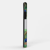 Gepersonaliseerde Peacock Pattern Green Bow Case-Mate iPhone Case (Achterkant/rechts)