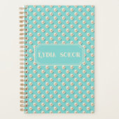 Gepersonaliseerde Pearl en Blauwgroen Planner (Voorkant)
