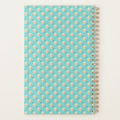 Gepersonaliseerde Pearl en Blauwgroen Planner (Achterkant)
