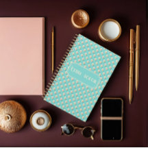 Gepersonaliseerde Pearl en Blauwgroen Planner