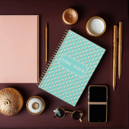 Gepersonaliseerde Pearl en Blauwgroen Planner