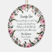 Gepersonaliseerde peetouders beloven doop Ornament (Links)