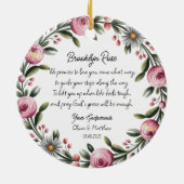 Gepersonaliseerde peetouders beloven doop Ornament (Achterkant)