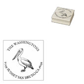 Gepersonaliseerde Pelican Retour Adres Stempelnaam Rubberstempel (Gestempeld)
