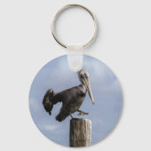 Gepersonaliseerde Pelikaan landing op post Sleutelhanger (Voorkant)