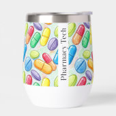 Gepersonaliseerde Pencil Pillen Apotheek Wijn Tumb (Links)