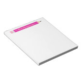 Gepersonaliseerde Pencil Teacher Notitieblok, Aang Notitieblok (Schuin)