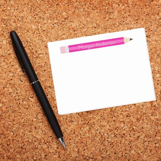 Gepersonaliseerde Pencil Teacher Notitieblok, Aang Post-it® Notes