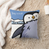 Gepersonaliseerde Penguin Chick Close Up Kussen (Deken)
