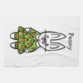 Gepersonaliseerde Penny het Konijn Theedoek (Horizontaal)