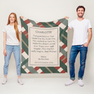 Gepersonaliseerde pensioenfondsen fleece deken