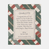 Gepersonaliseerde pensioenfondsen fleece deken (Voorkant)