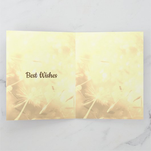 Gepersonaliseerde pensioengroet kaart (Binnen)