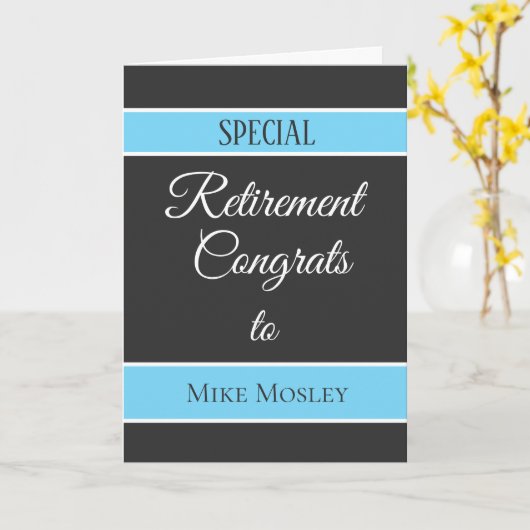 Gepersonaliseerde pensioenkaart kaart (Gele Bloem)