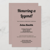 Gepersonaliseerde pensioenpartij kaart (Voorkant / Achterkant)