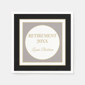 Gepersonaliseerde Pensioenpartij servet (Voorkant)