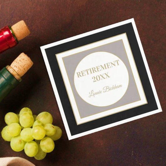 Gepersonaliseerde Pensioenpartij servet