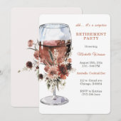 Gepersonaliseerde pensioenpartij Sjabloon Kaart (Voorkant / Achterkant)