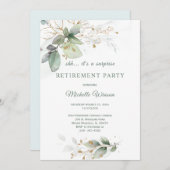 Gepersonaliseerde pensioenpartij Sjabloon Kaart (Voorkant / Achterkant)