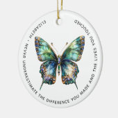 Gepersonaliseerde pensionering Dank u Keramisch Ornament (Links)