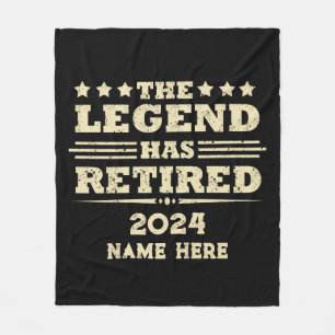 Gepersonaliseerde pensionering De Legende is met p Fleece Deken
