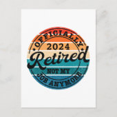 Gepersonaliseerde pensionering officieel gepension briefkaart (Voorkant)