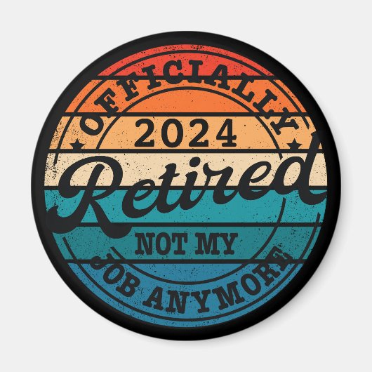 Gepersonaliseerde pensionering officieel gepension magneet (Voorkant)