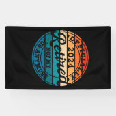 Gepersonaliseerde pensionering officieel gepension spandoek (Horizontaal)