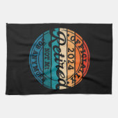 Gepersonaliseerde pensionering officieel gepension theedoek (Horizontaal)