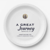 Gepersonaliseerde pensionering partij papier Borde Papieren Bordje (Voorkant)