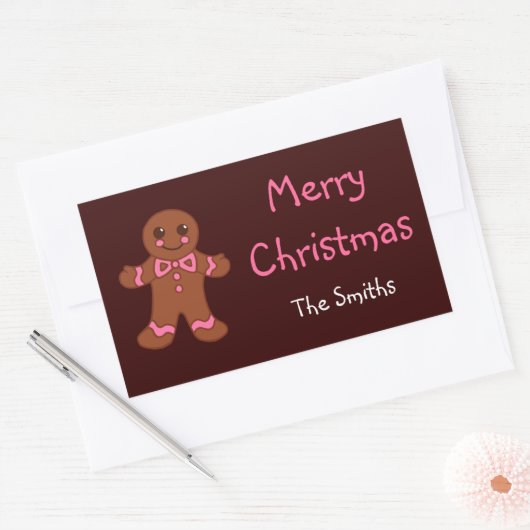 Gepersonaliseerde peperkoek Stickers (Envelop)