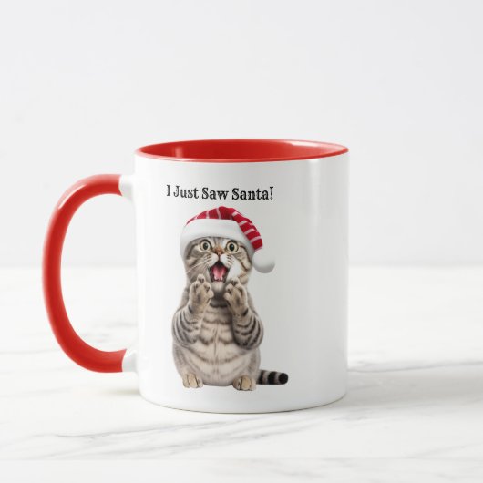 Gepersonaliseerde Per Lover Cat Christmas Mok (Links)