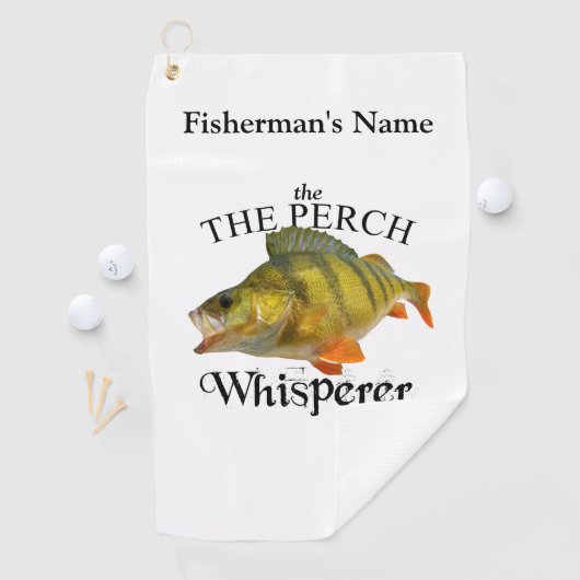 Gepersonaliseerde Perch Whisperer Gevist handdoek (Insitu)