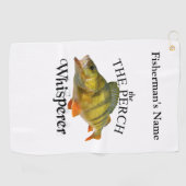 Gepersonaliseerde Perch Whisperer Gevist handdoek (Horizontaal)