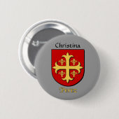 Gepersonaliseerde Perez Historisch Schild Ronde Button 5,7 Cm (Voorkant /achterkant)