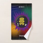 Gepersonaliseerde perfecte 300-game Bowling handdo Handdoek (Handdoek)