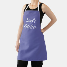 Gepersonaliseerde Periwinkle Apron Schort