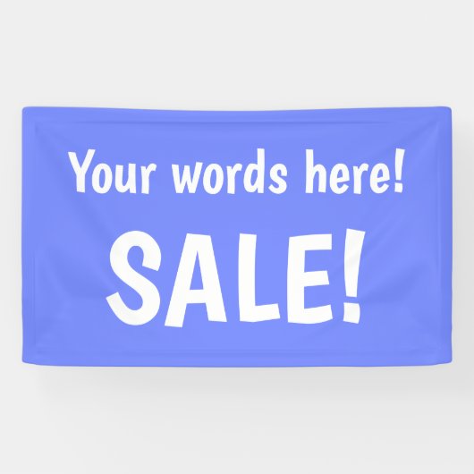 Gepersonaliseerde Periwinkle Sale Banner (Horizontaal)