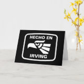 Gepersonaliseerde personalizadodouane van Irving Kaart (Gele Bloem)