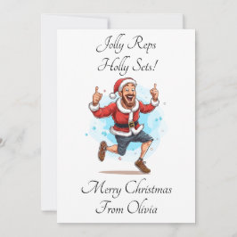 Gepersonaliseerde persoonlijke trainer kerst Kaart