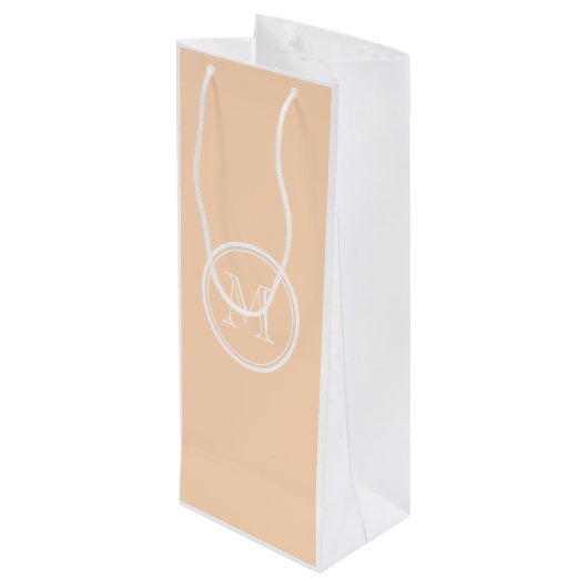 Gepersonaliseerde Persoonsverhoging High End gekle Wijn Cadeautas (Achterkant Gekanteld)