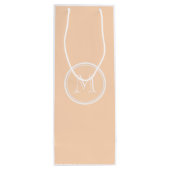 Gepersonaliseerde Persoonsverhoging High End gekle Wijn Cadeautas (Achterkant)