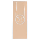 Gepersonaliseerde Persoonsverhoging High End gekle Wijn Cadeautas (Voorkant)