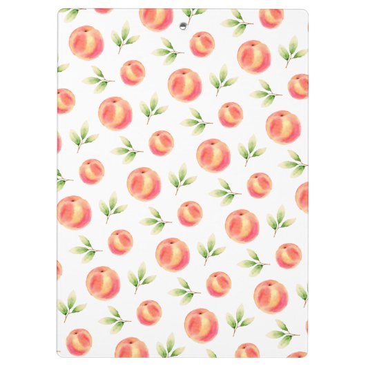 Gepersonaliseerde Perzik Illustrate Naam Klembord (Achterkant)