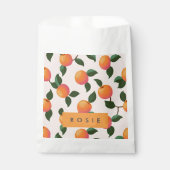 Gepersonaliseerde perzik patroon Schattigee perzik Bedankzakje (Voorkant)