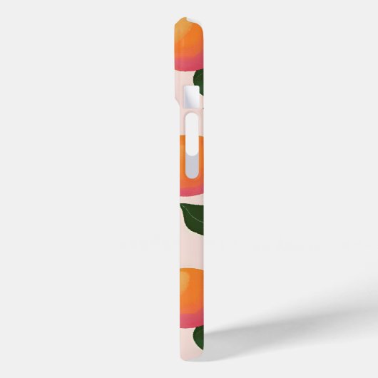 Gepersonaliseerde perzik patroon Schattigee perzik Case-Mate iPhone Case (Achterkant / Links)