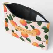 Gepersonaliseerde perzik patroon Schattigee perzik Etui (Open)