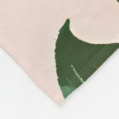 Gepersonaliseerde perzik patroon Schattigee perzik Fleece Deken (Hoek)