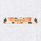 Gepersonaliseerde perzik patroon Schattigee perzik Labels (Design 2)